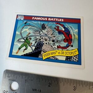1990 Marvel Universe #93 Spider-Man Versus Dr. Octopus Famous Battles